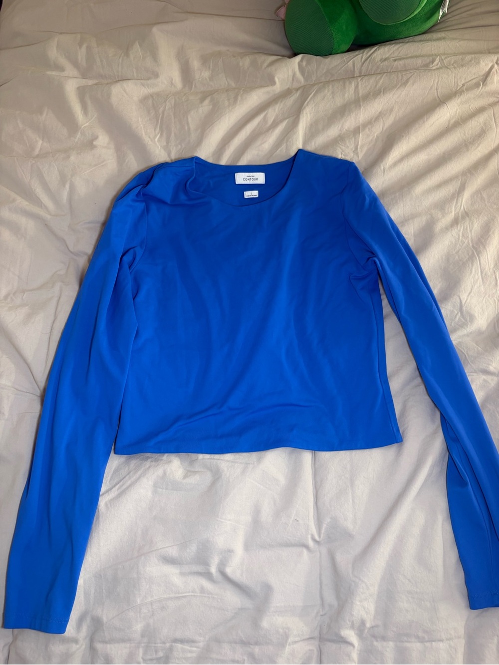 Aritzia contour Cropped Long-Sleeve Crewneck Top